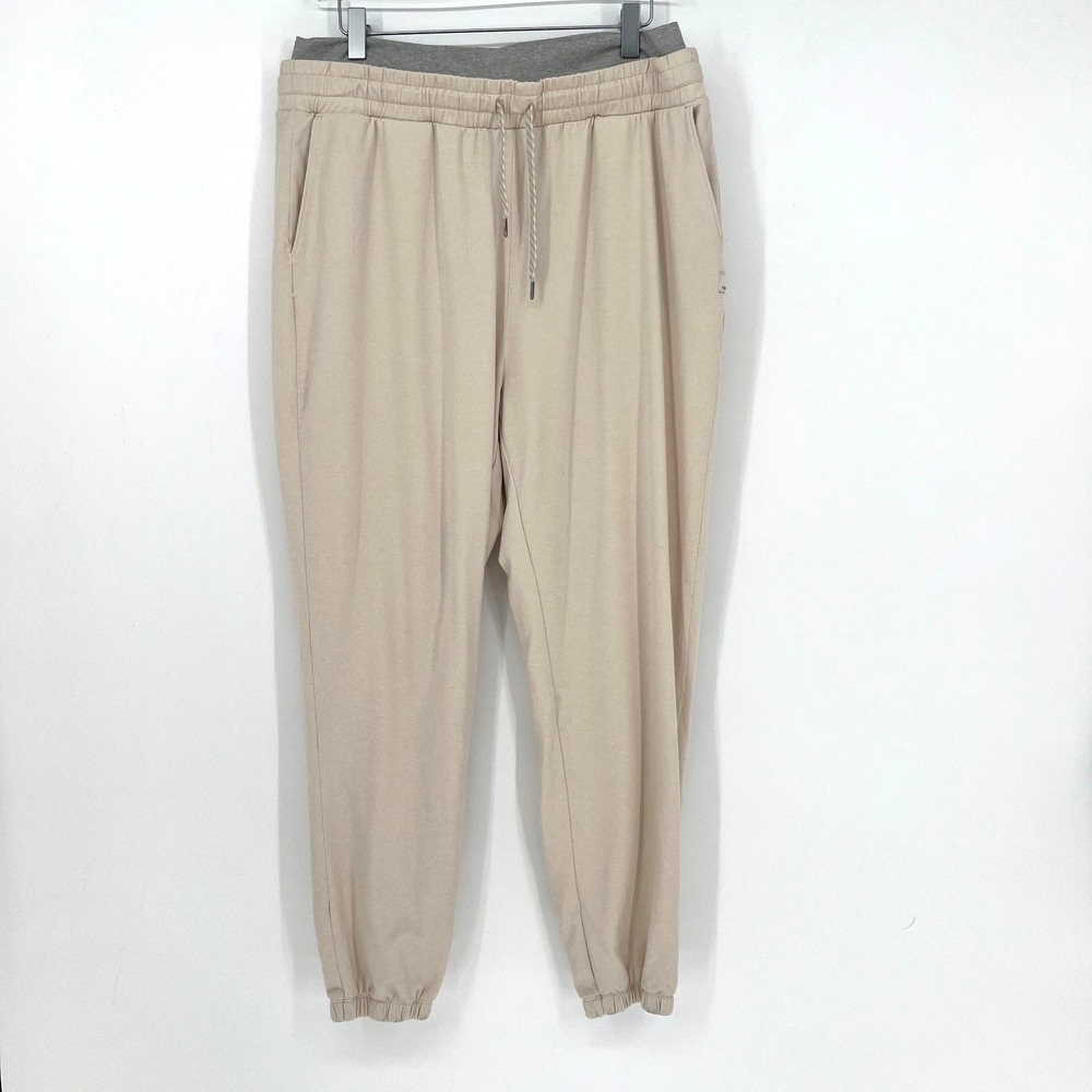 Vuori Halo Warm-Up Jogger Womens XL Cream Sweatpants Relaxed Athleisure